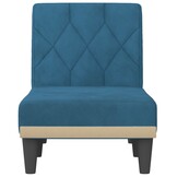 vidaXL Chaise longue fluweel blauw - Nu 40% Korting!