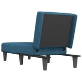 vidaXL Chaise longue fluweel blauw - Nu 40% Korting!