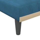 vidaXL Chaise longue fluweel blauw - Nu 40% Korting!
