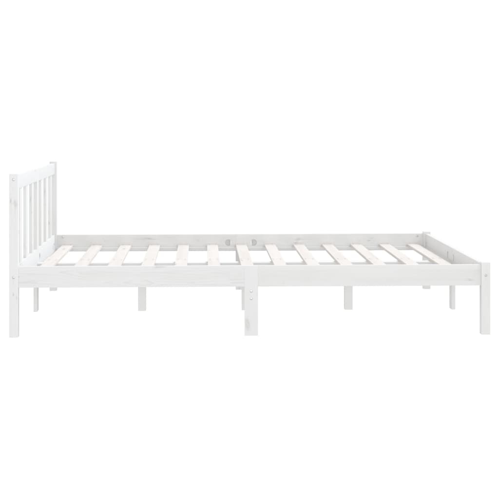 vidaXL Bedframe Grenenhout Wit 120x190 cm - 40% Korting!