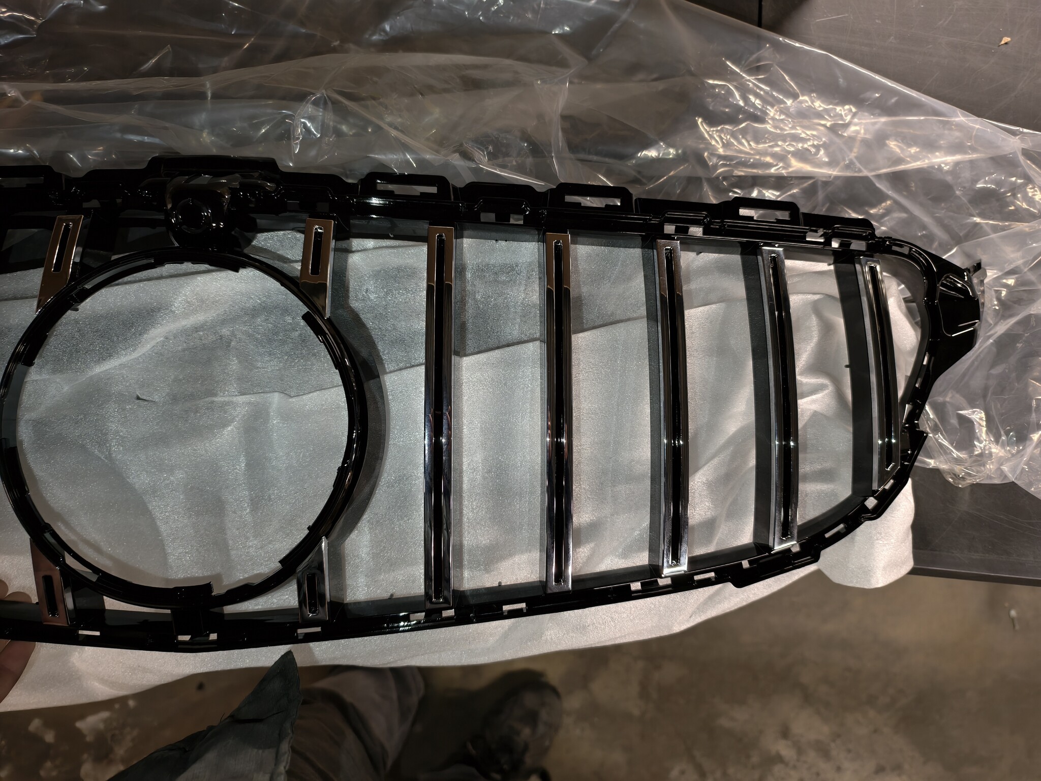 Grill MERCEDES W205 (14-18) Sport Glanzend Zwart Chroom - 50% Korting!