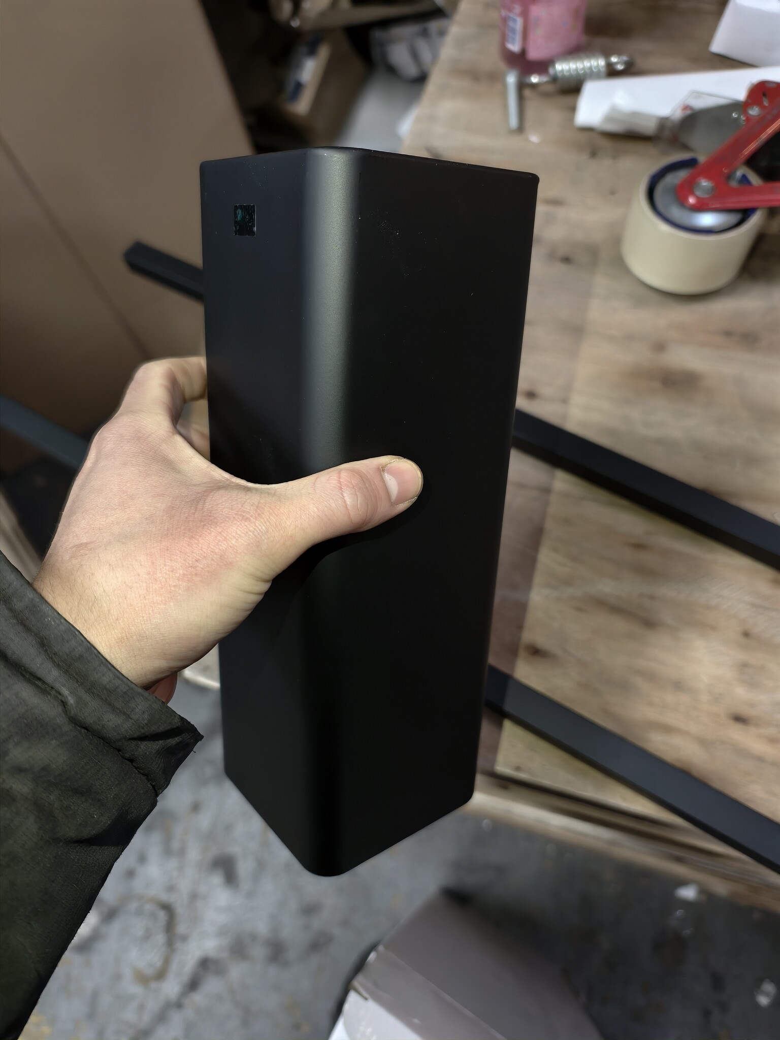 Staande WC Rolhouder met Borstel (80cm) - Zwart - 40% Korting!