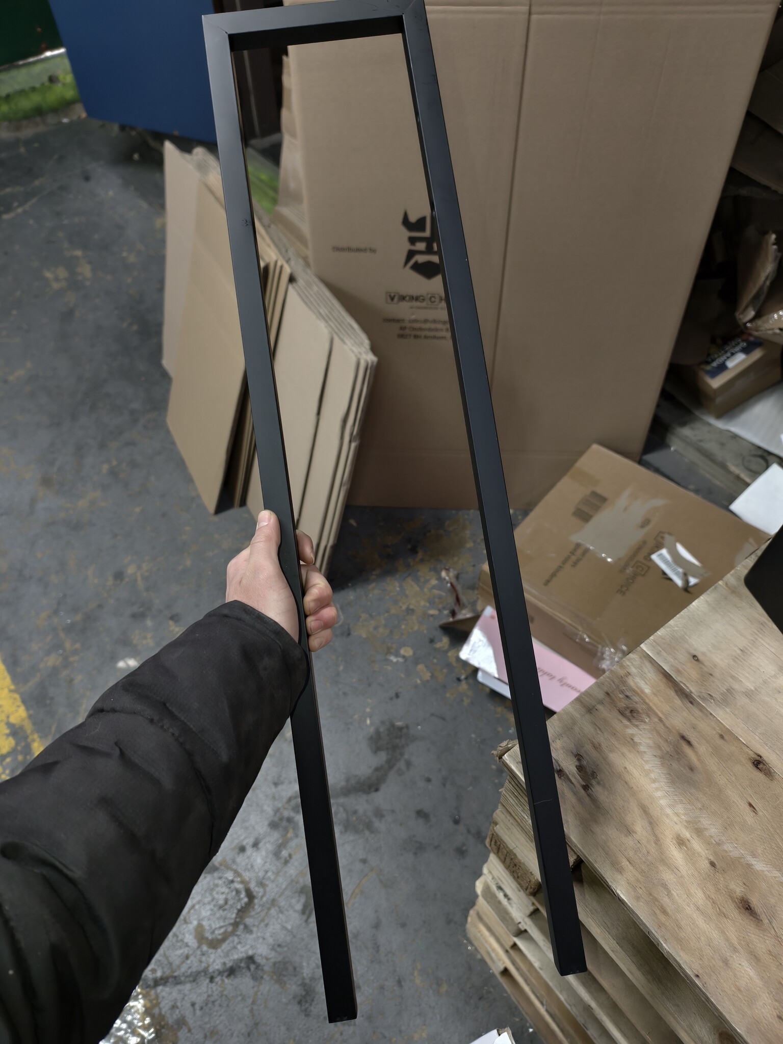 Staande WC Rolhouder met Borstel (80cm) - Zwart - 40% Korting!