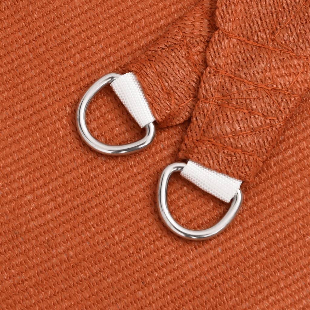 vidaXL Zonnezeil Vierkant 4x4m HDPE Oranje - 35% Korting! Nieuw!