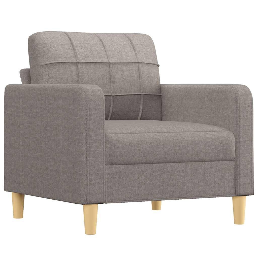 vidaXL Fauteuil Stof Taupe (60cm) - 40% Korting! Nu Snel Beslissen!