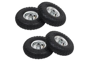 vidaXL Steekwagenwielen 4 stuks - 40% Korting! (Zo Goed Als Nieuw)