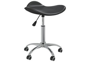 VidaXL Kantoorstoel Kunstleer Zwart - 40% Korting!