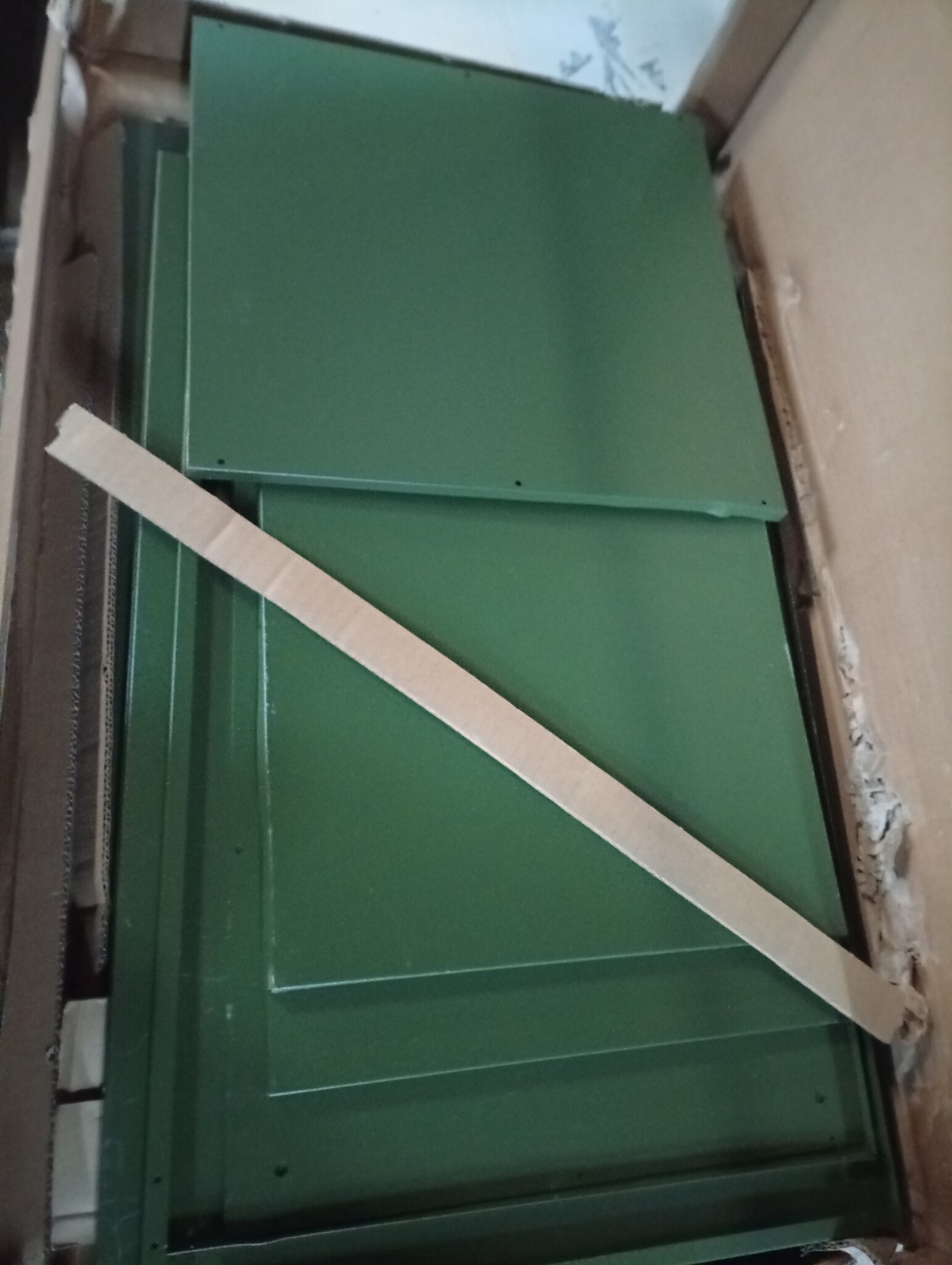 VidaXL Nachtkastjes Staal Olijfgroen (2 st.) - 60% Korting! Lichte Schade