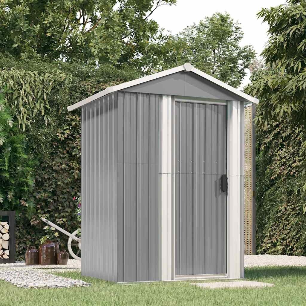 VidaXL Tuinschuur Staal Grijs - 40% Korting! (126x97.5x177 cm)