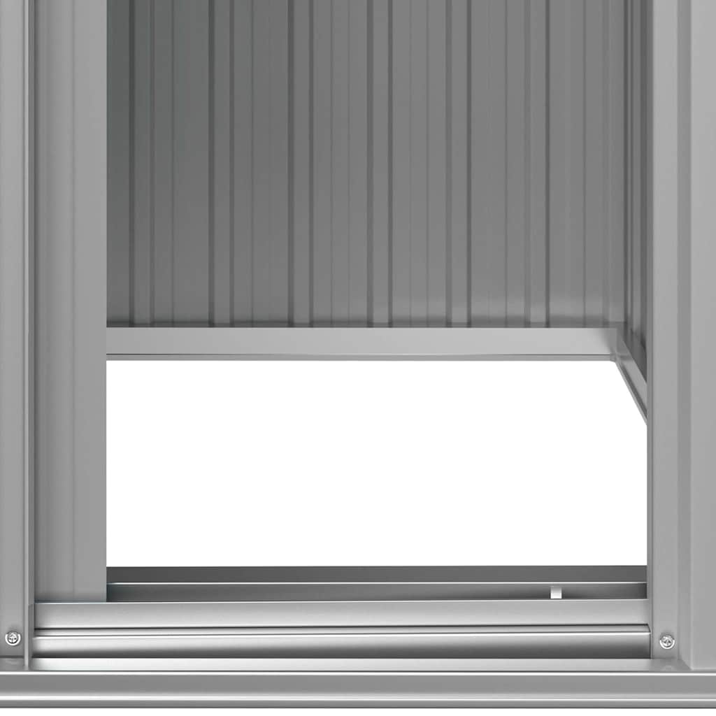 VidaXL Tuinschuur Staal Grijs - 40% Korting! (126x97.5x177 cm)
