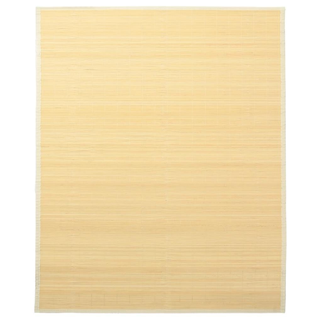 VidaXL Bamboe Tapijt 160x230cm Naturel - 40% Korting!