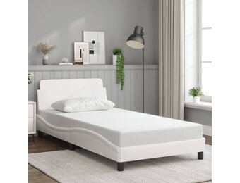 vidaXL Wit Kunstlederen Bedframe 100x200 cm - 66% Korting!