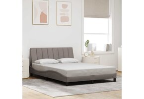 vidaXL Hoofdbordkussen Hanko 140cm Stof Taupe - 40% Korting!