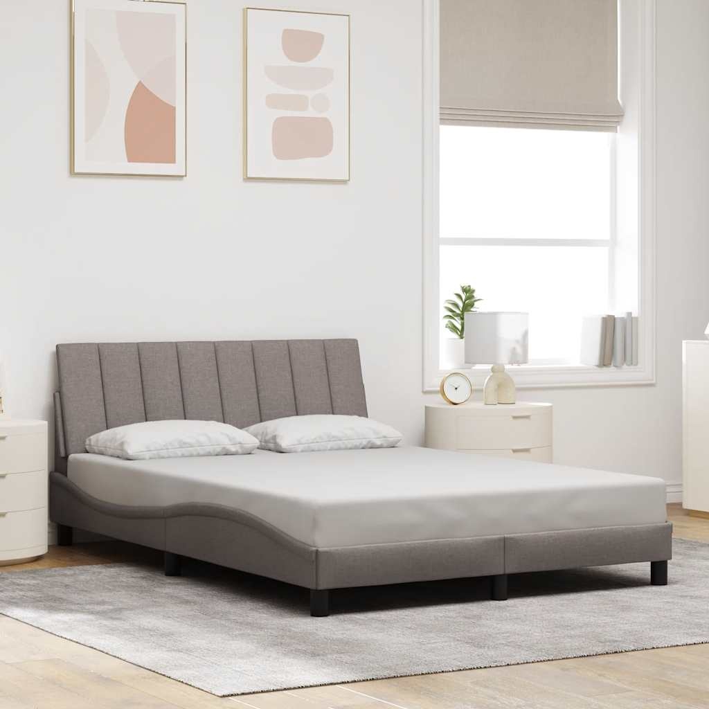 vidaXL Hoofdbordkussen Hanko 140cm Stof Taupe - 40% Korting!