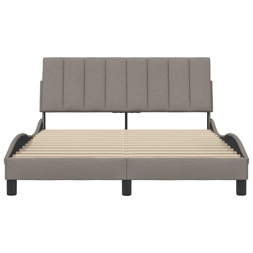 vidaXL Hoofdbordkussen Hanko 140cm Stof Taupe - 40% Korting!