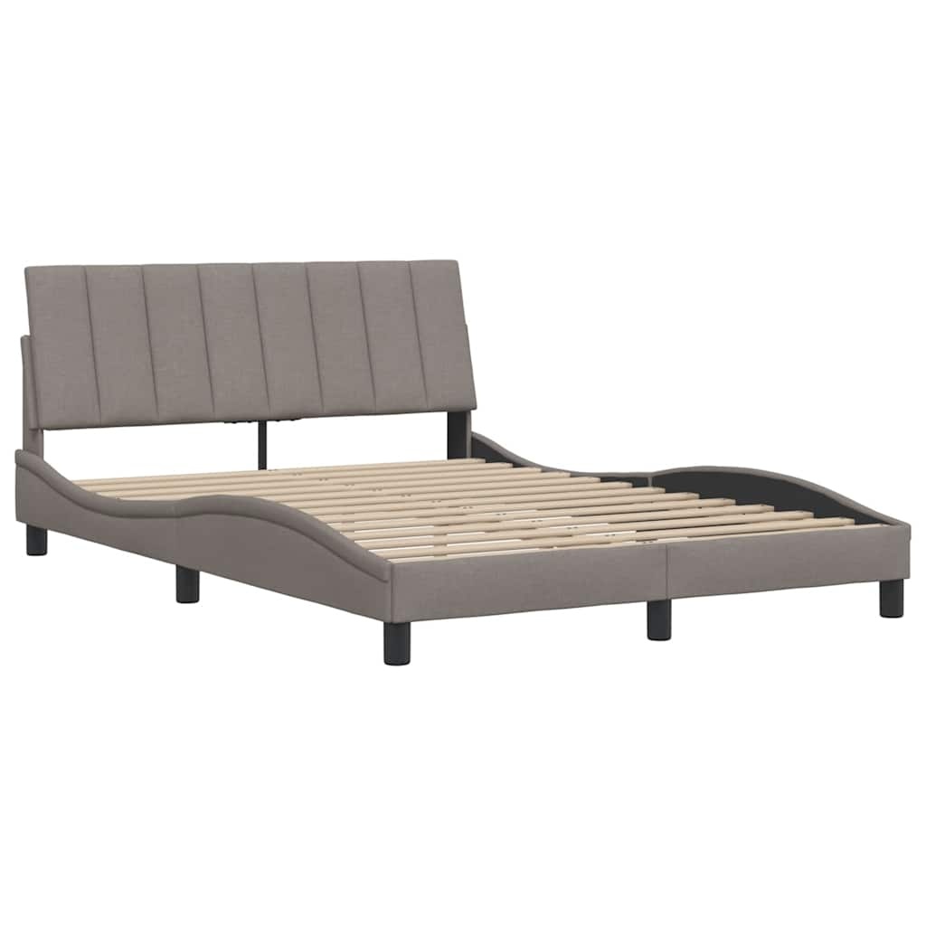 vidaXL Hoofdbordkussen Hanko 140cm Stof Taupe - 40% Korting!