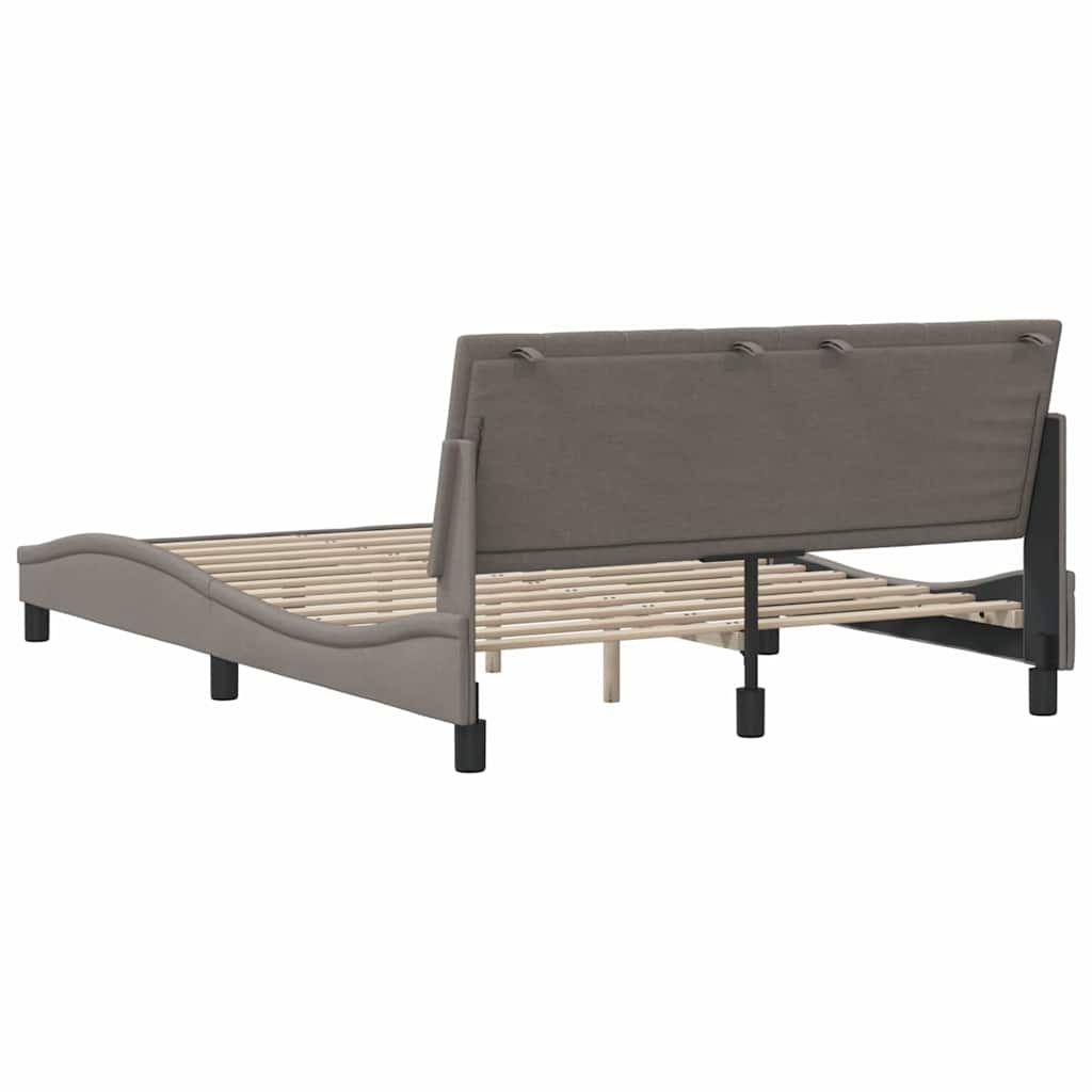 vidaXL Hoofdbordkussen Hanko 140cm Stof Taupe - 40% Korting!