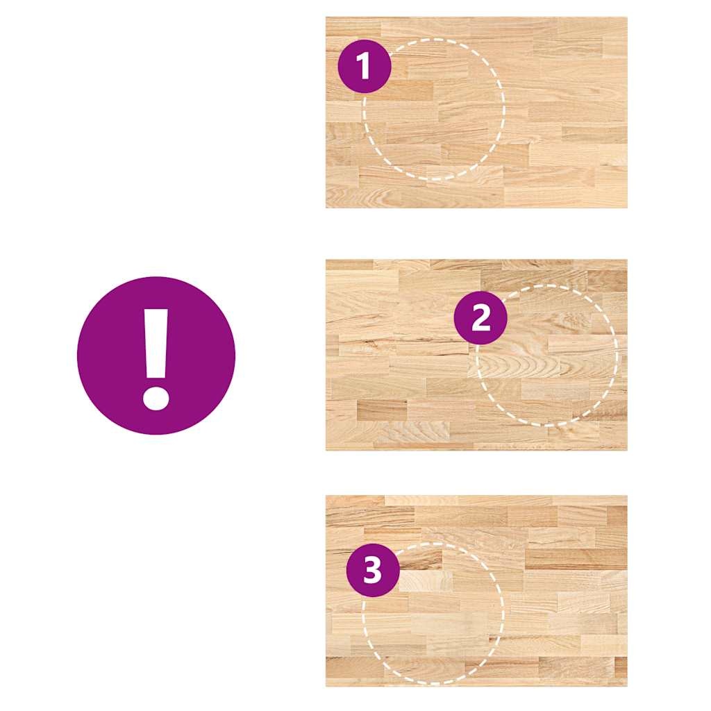 VidaXL Massief Eiken Keukenwerkblad 100x63,5 cm - 35% Korting!