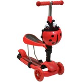Kinder Step met Zadel - Lieveheersbeestje Rood | 40% Korting!