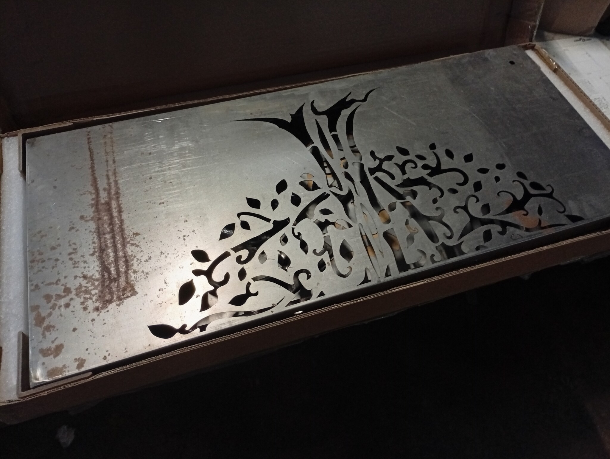 vidaXL Poort 85x75cm Boomontwerp Cortenstaal | 55% Korting!