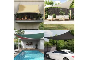 VidaXL Zonnescherm Rechthoekig 2,5x3m Zwart - 40% Korting!