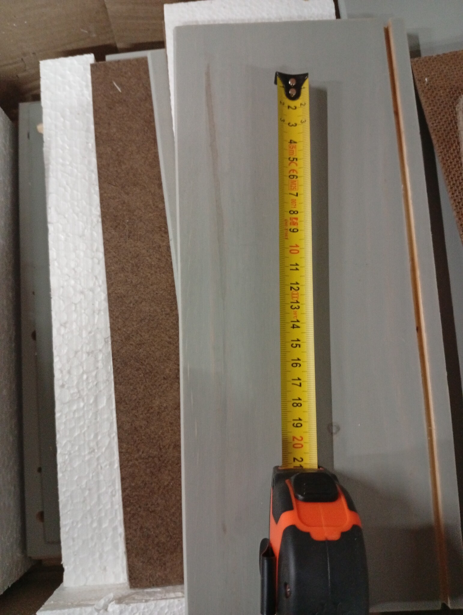 vidaXL Nachtkastje OSLO Grenenhout Grijs - 55% Korting! Uniek Stuk!