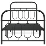 vidaXL Zwart Metalen Bedframe 90x190 cm | -55% Korting | Lichte Krasjes