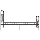 vidaXL Zwart Metalen Bedframe 90x190 cm | -55% Korting | Lichte Krasjes