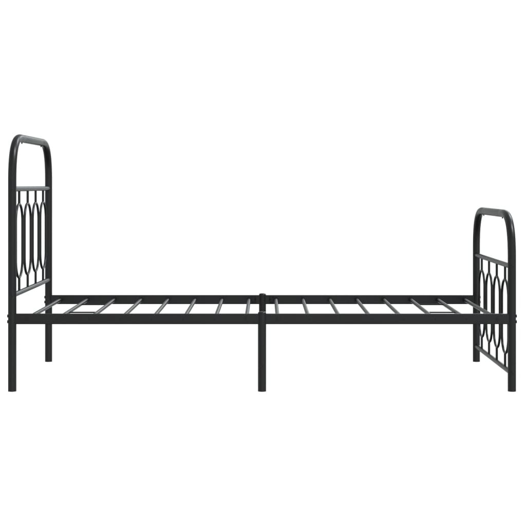 vidaXL Zwart Metalen Bedframe 90x190 cm | -55% Korting | Lichte Krasjes