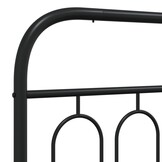 vidaXL Zwart Metalen Bedframe 90x190 cm | -55% Korting | Lichte Krasjes