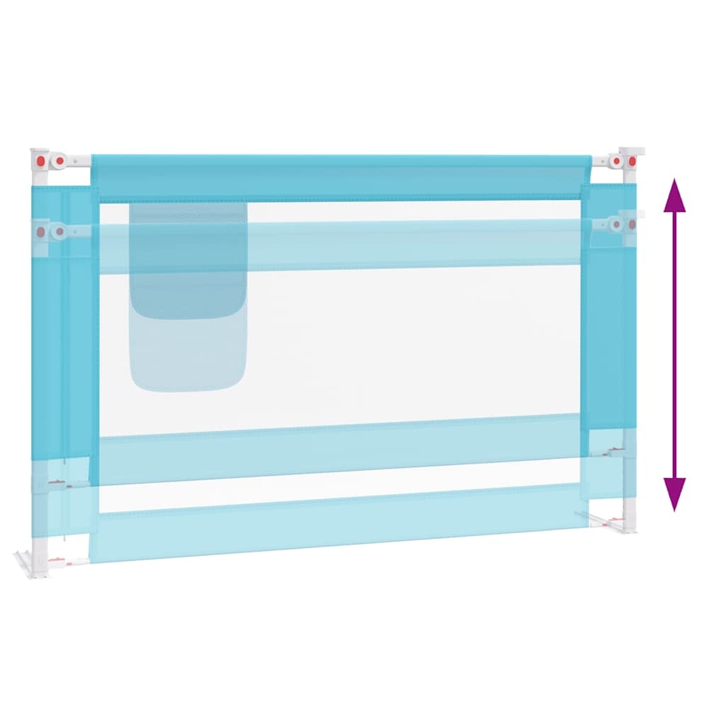 vidaXL Bedhekje Peuter Blauw 120x25 cm - 40% Korting!