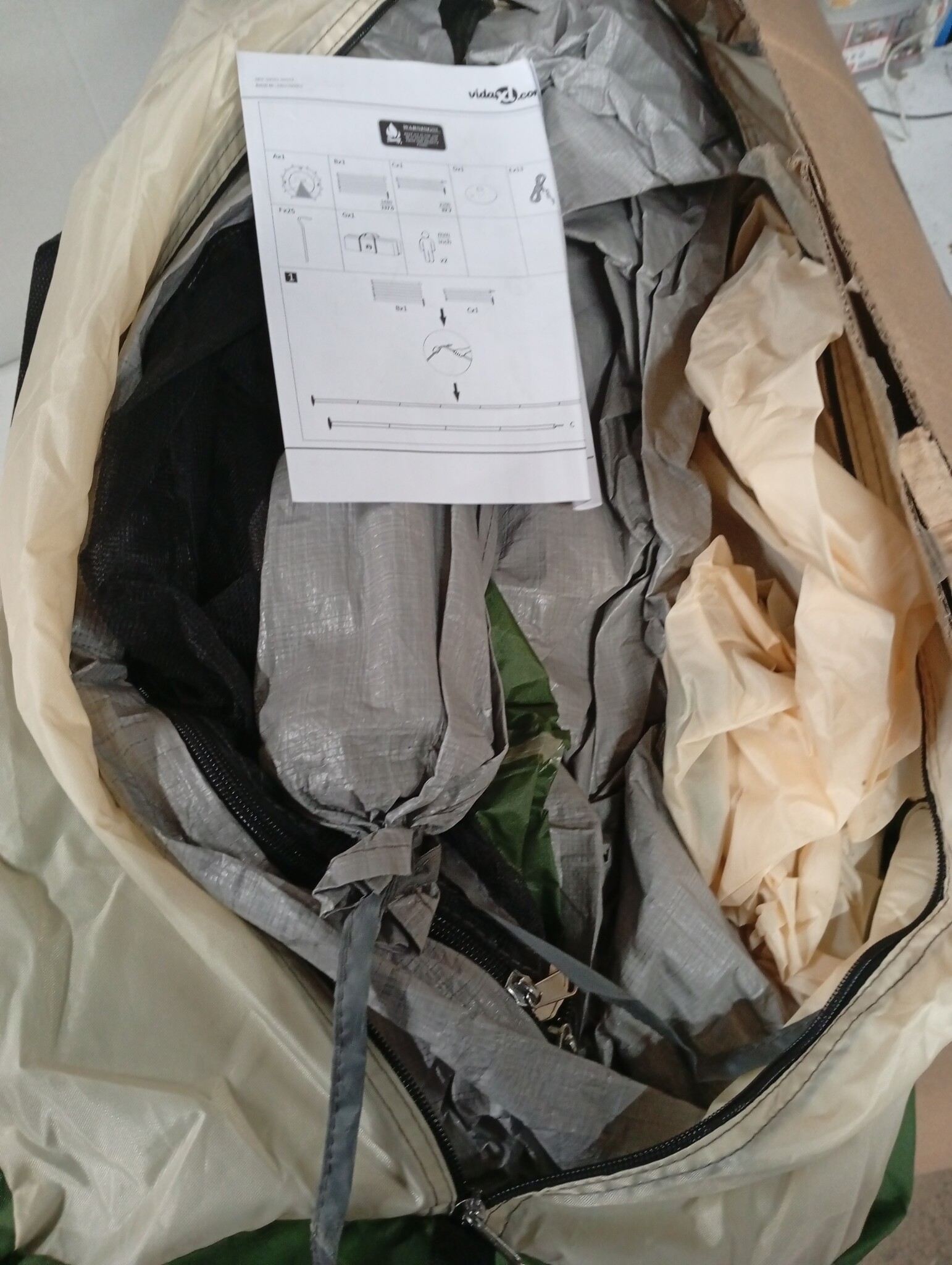 VidaXL Tipitent 12p Waterdicht Groen - Nu met 55% Korting!