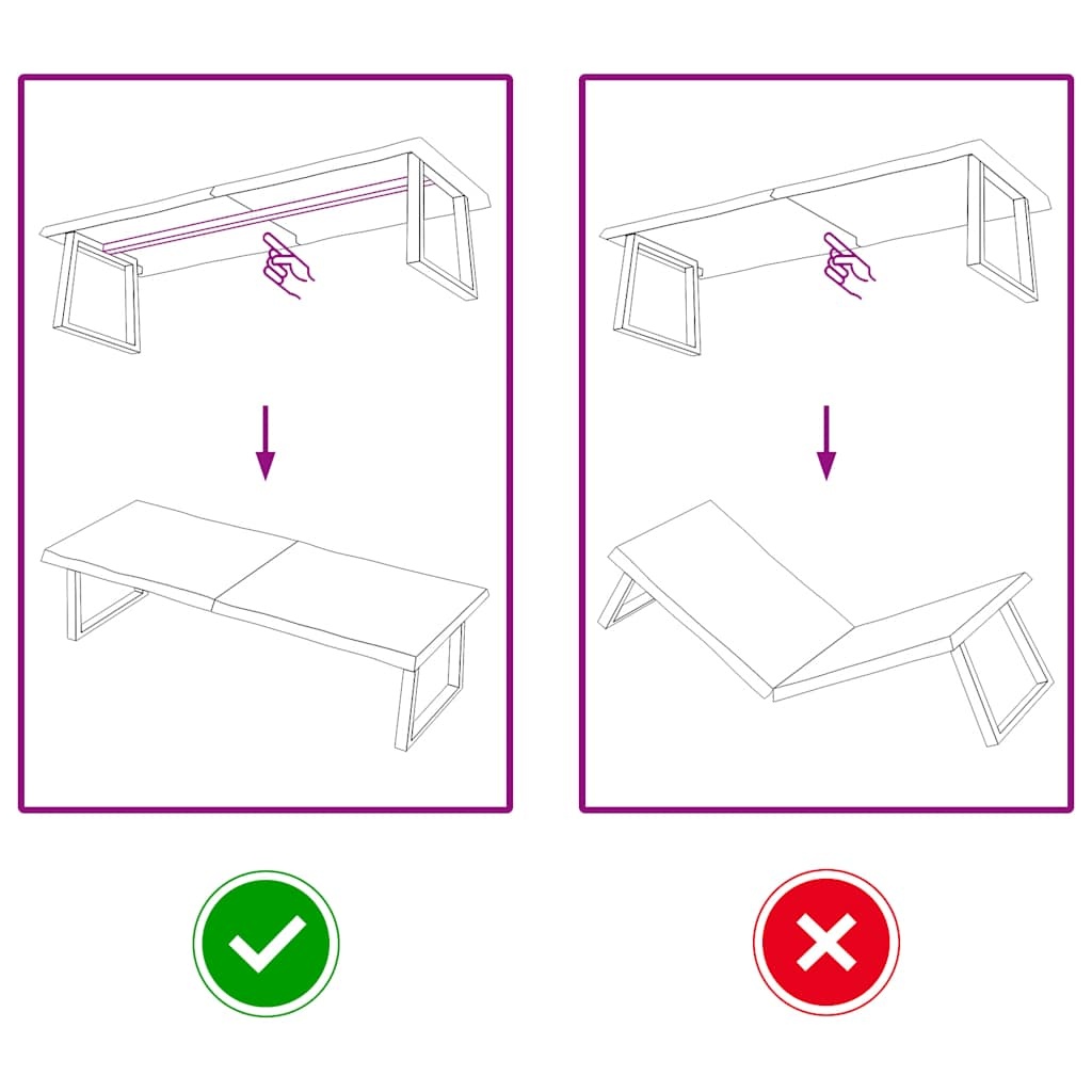 VidaXL Massief Eiken Tafelblad Natuurlijke Rand - 160x50cm | 40% Korting!