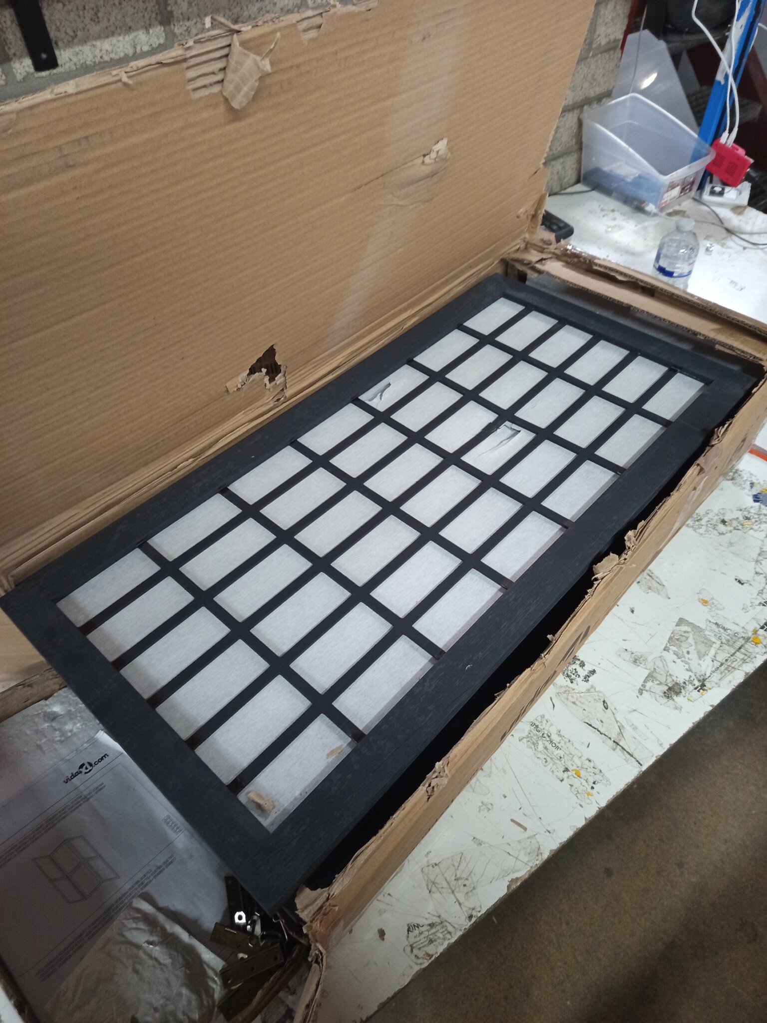 vidaXL Kamerscherm 6 panelen Paulowniahout Zwart - 60% Korting!