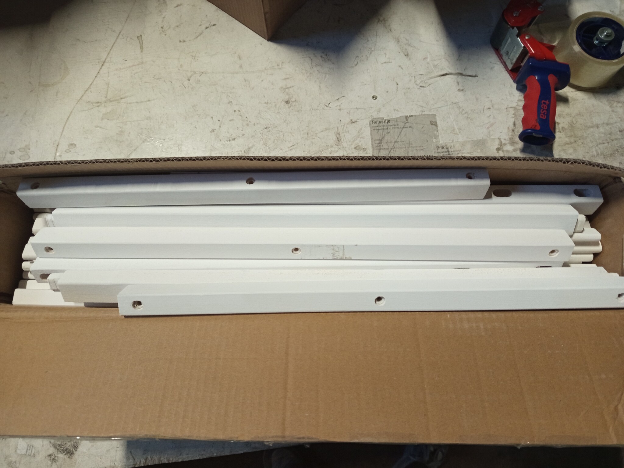 vidaXL Hondenhek 6 panelen 300cm Populierenhout Wit - 74% KORTING!