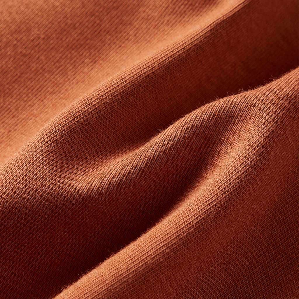 Kinderjurk Cognac | 128 | Paardenprint | Lange Mouwen | -40% Korting!