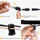 Svater Tuinlichtsnoer 7.6m 40% Korting - Warm Wit LED & Uitbreidbaar