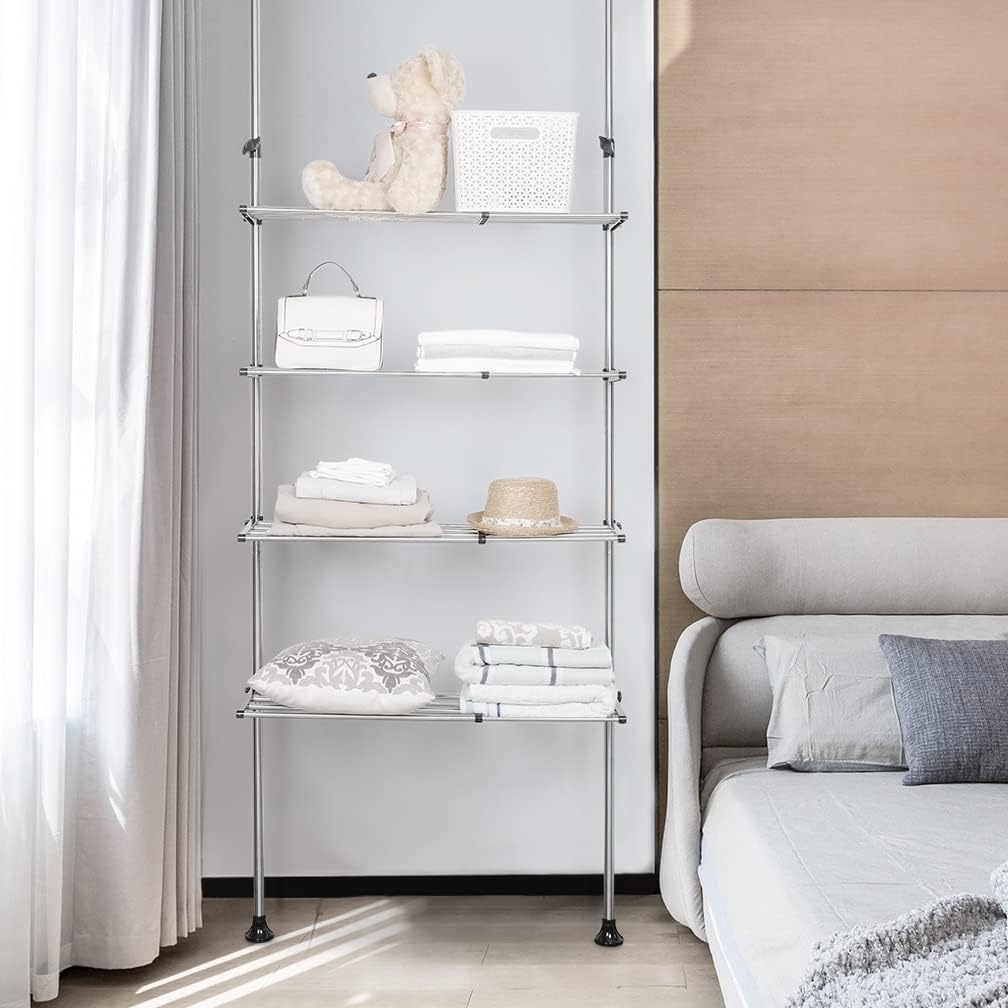 Hershii 4-laags Opbergrek Boven Toilet - Ruimtebespaarder (40% Korting!)