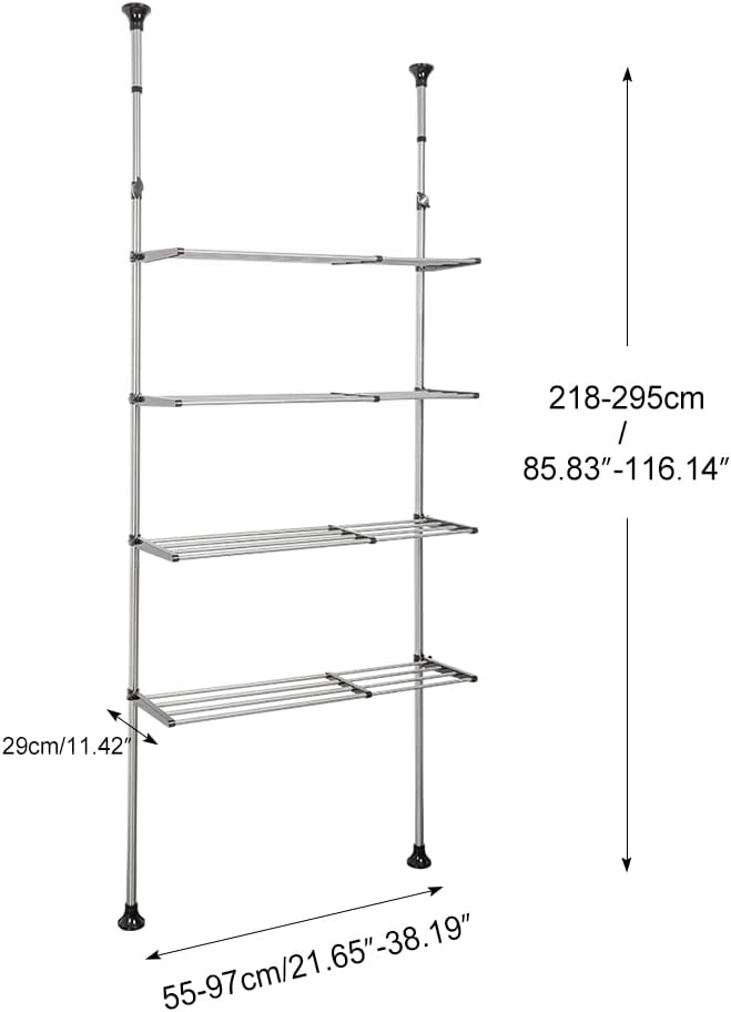 Hershii 4-laags Opbergrek Boven Toilet - Ruimtebespaarder (40% Korting!)