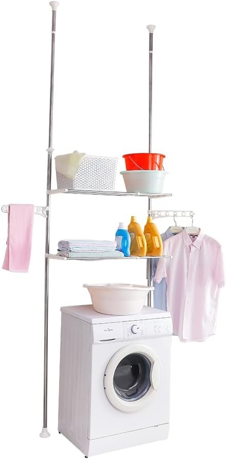 Hershii 4-laags Opbergrek Boven Toilet - Ruimtebespaarder (40% Korting!)