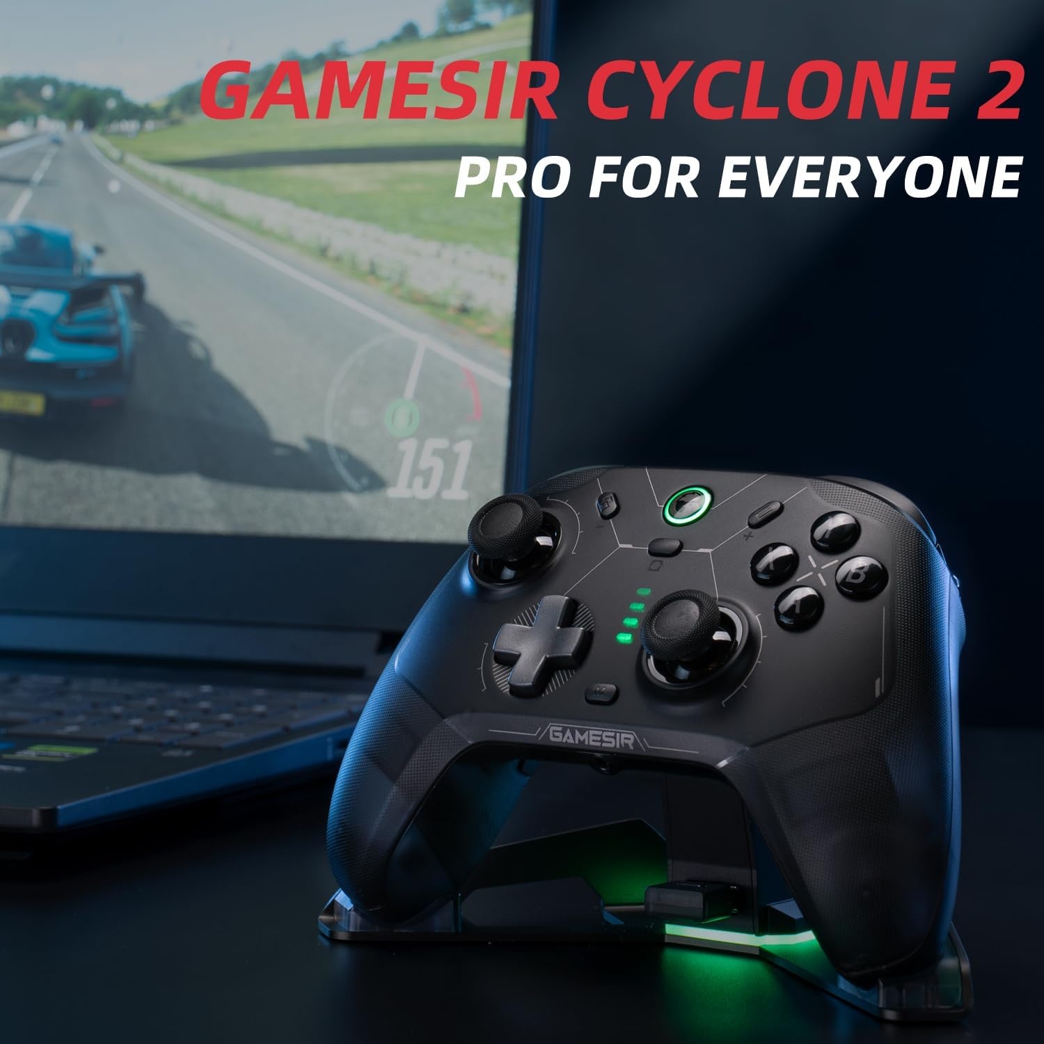 GameSir Cyclone 2 Controller - Shadow Black Bundle | 40% Korting