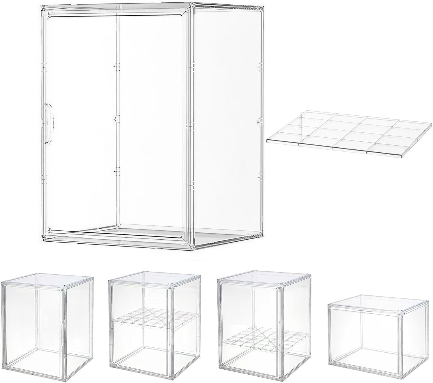 Acryl Vitrinekast met Deur - Verzamelingen Presenteren | -40% Korting!