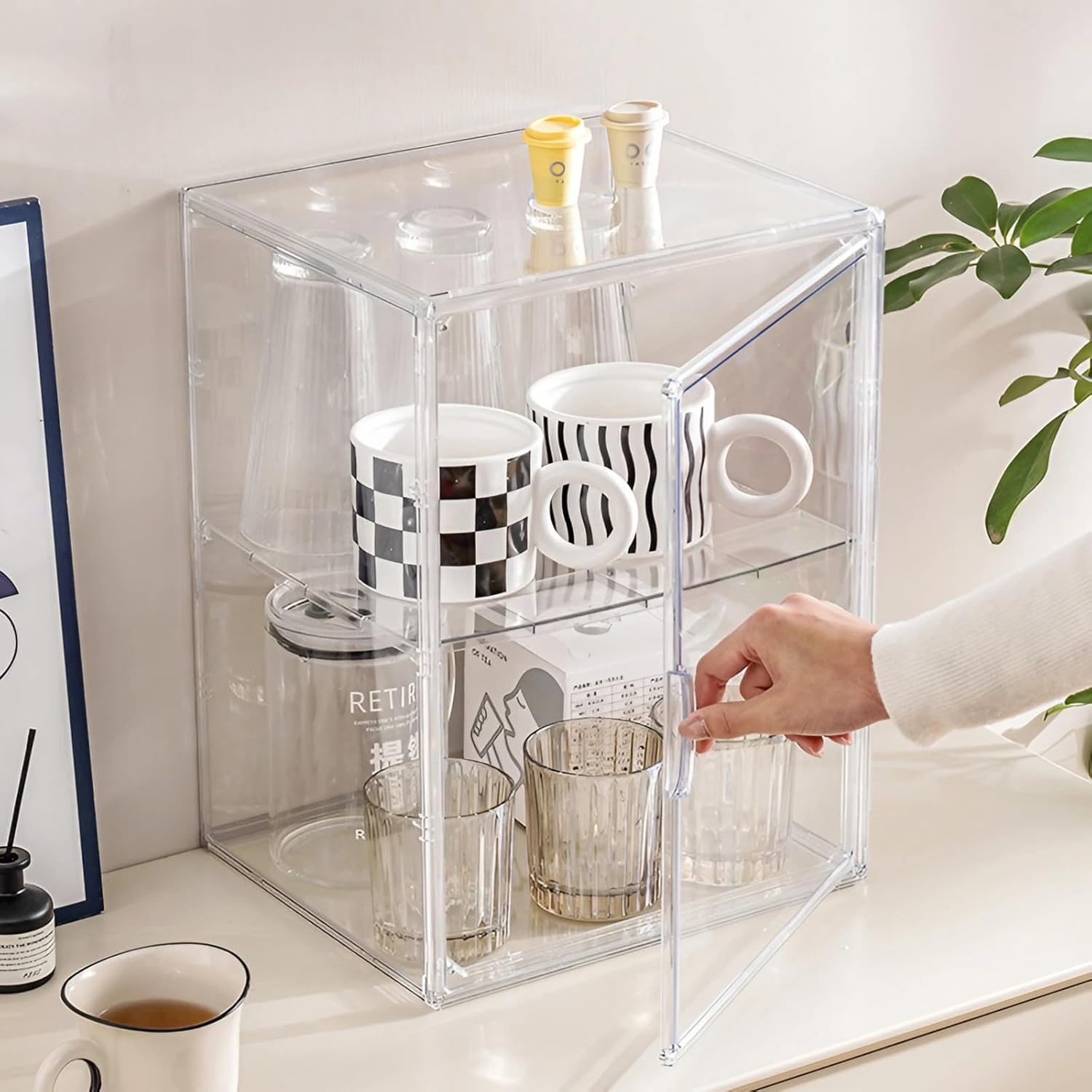 Acryl Vitrinekast met Deur - Verzamelingen Presenteren | -40% Korting!