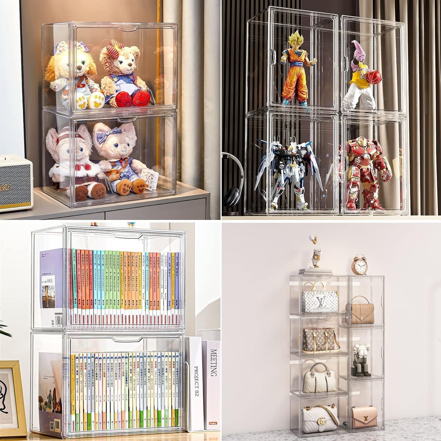 Acryl Vitrinekast met Deur - Verzamelingen Presenteren | -40% Korting!