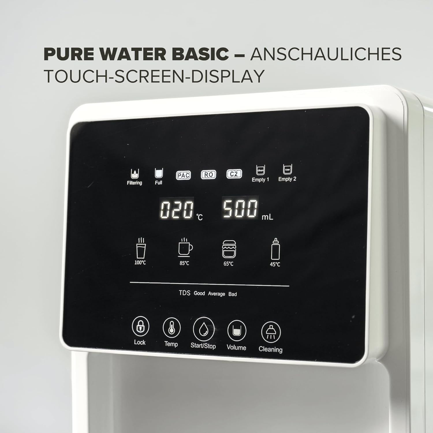 Health Rise Pure Water Basic: Waterfilter RO + Heetwater (7L) - 35% Korting!