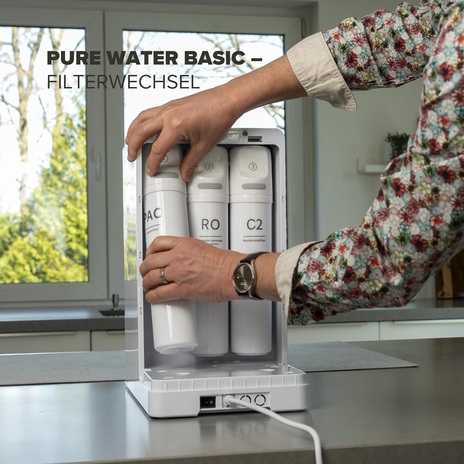 Health Rise Pure Water Basic: Waterfilter RO + Heetwater (7L) - 35% Korting!