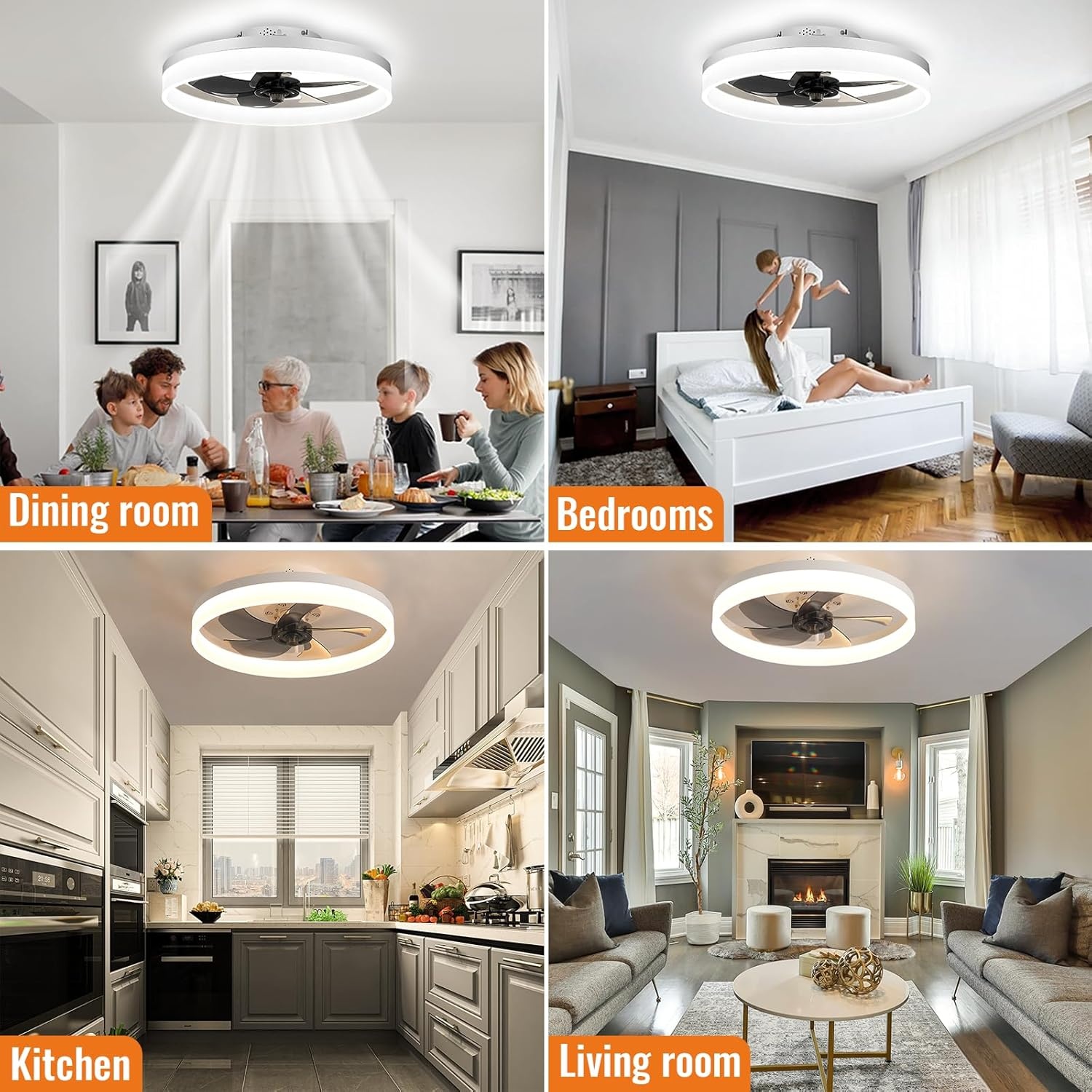 Plafondventilator met Verlichting & Afstandsbediening | 40% Korting | Stil & Dimbaar