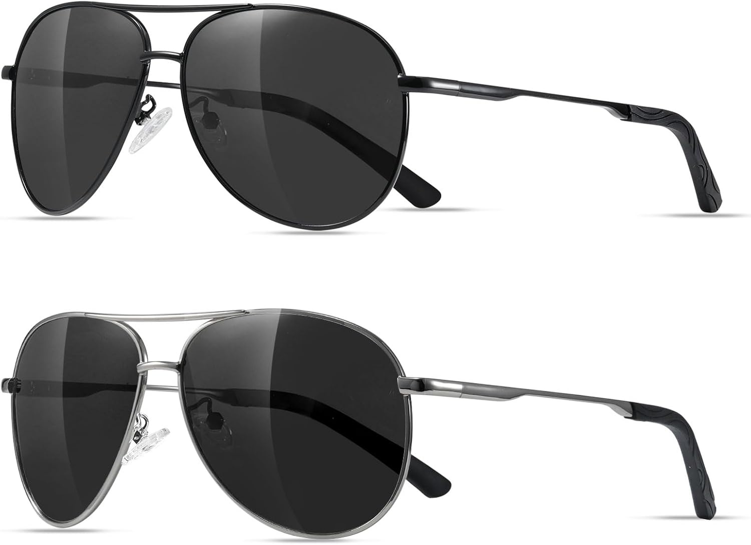 Set van 2 Pilotenzonnebrillen UV400 Retro - 40% Korting!