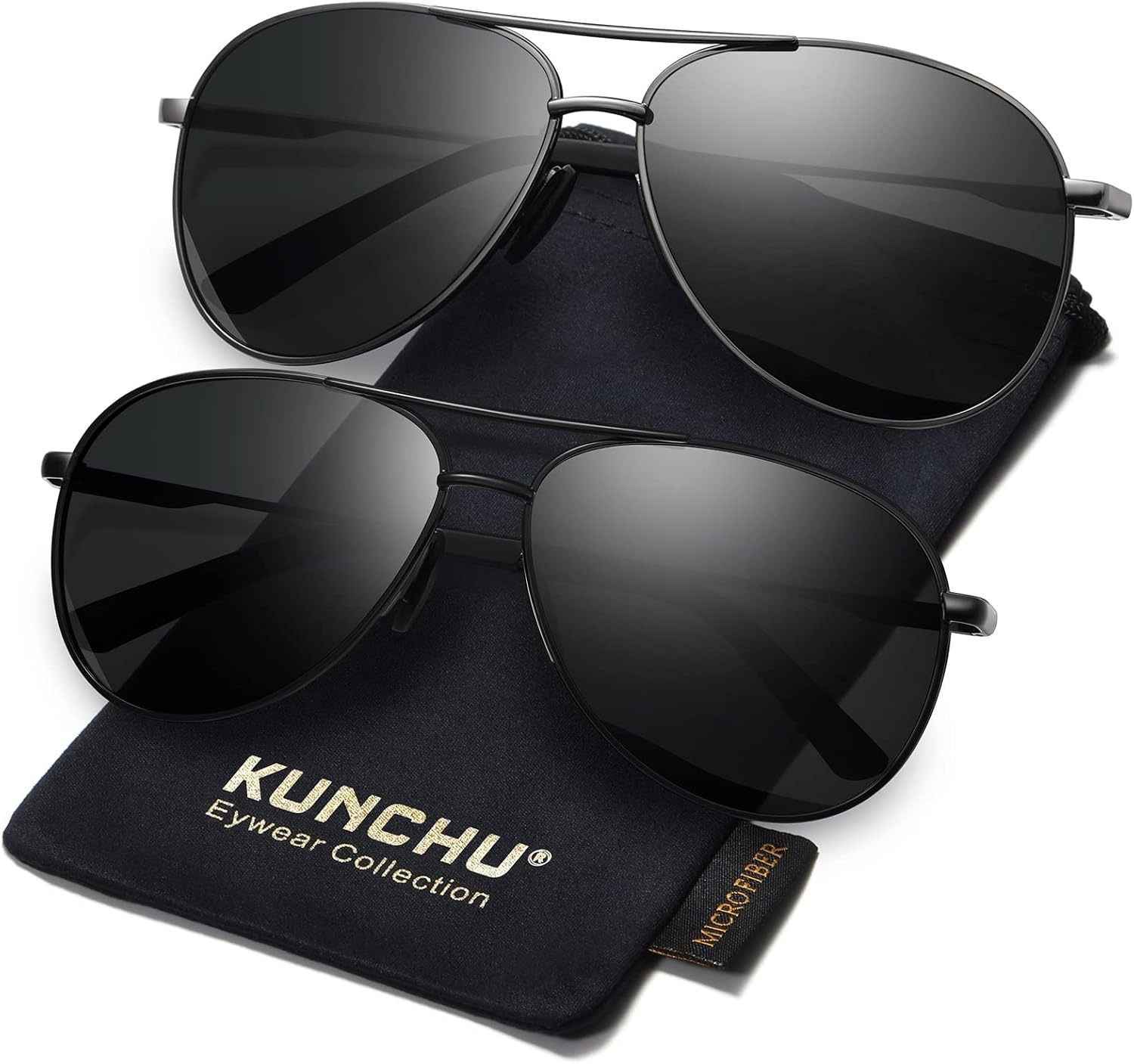 Set van 2 Pilotenzonnebrillen UV400 Retro - 40% Korting!