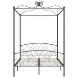 VidaXL Hemelbedframe Metaal Grijs 120x200cm - 40% Korting!